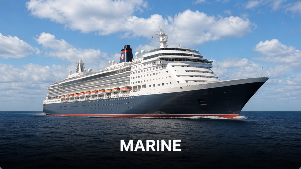 FIRE EQUIPMENT IN MARINE INDUSTRY